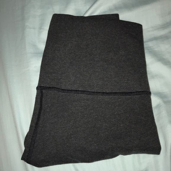 lululemon athletica Pants - lululemon dark grey cotton high waisted leggings